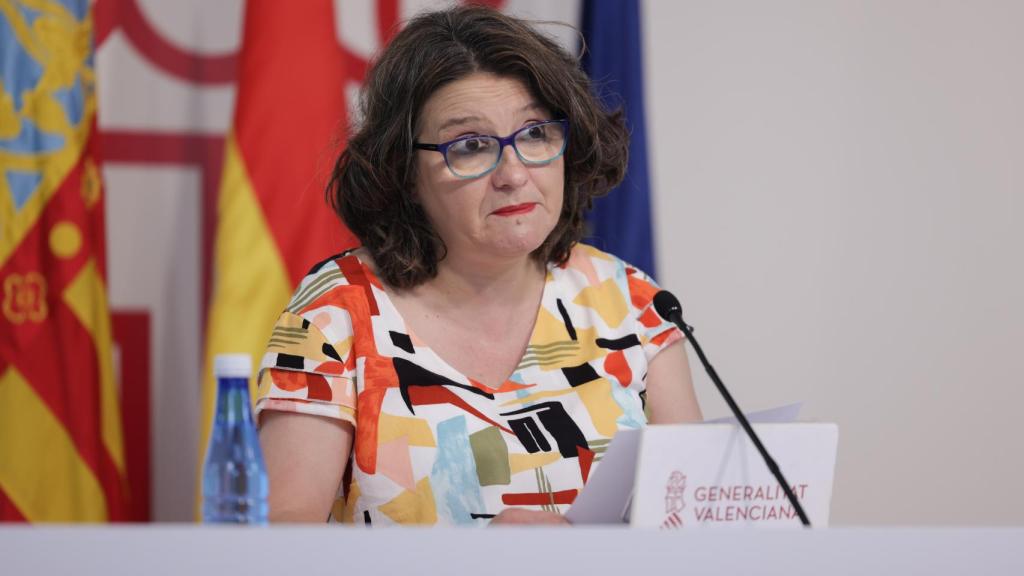 Mónica Oltra, este viernes, poco antes de conocerse la petición de la Fiscalía.