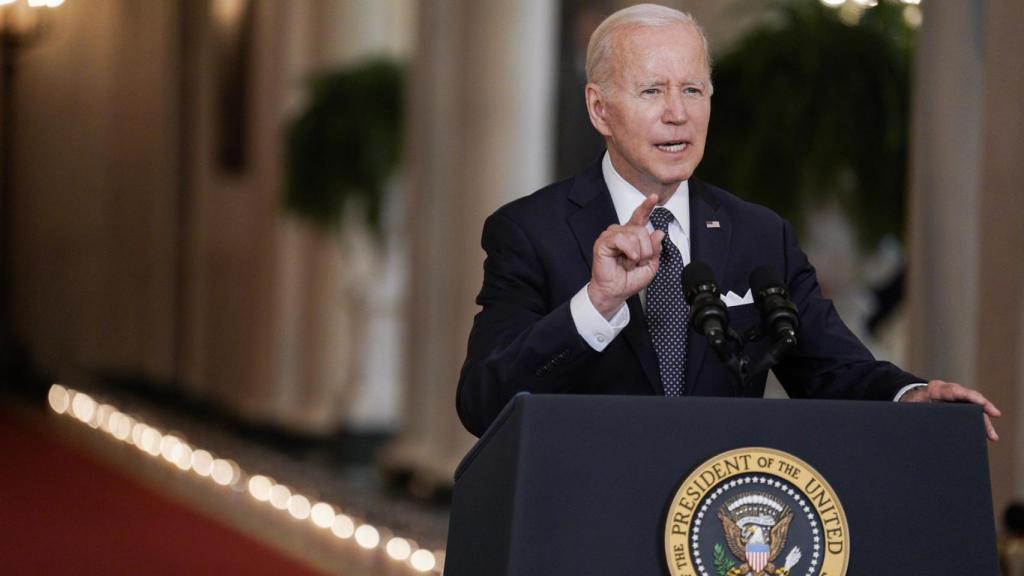 El presidente de EEUU, Joe Biden, este jueves desde la Casa Blanca.