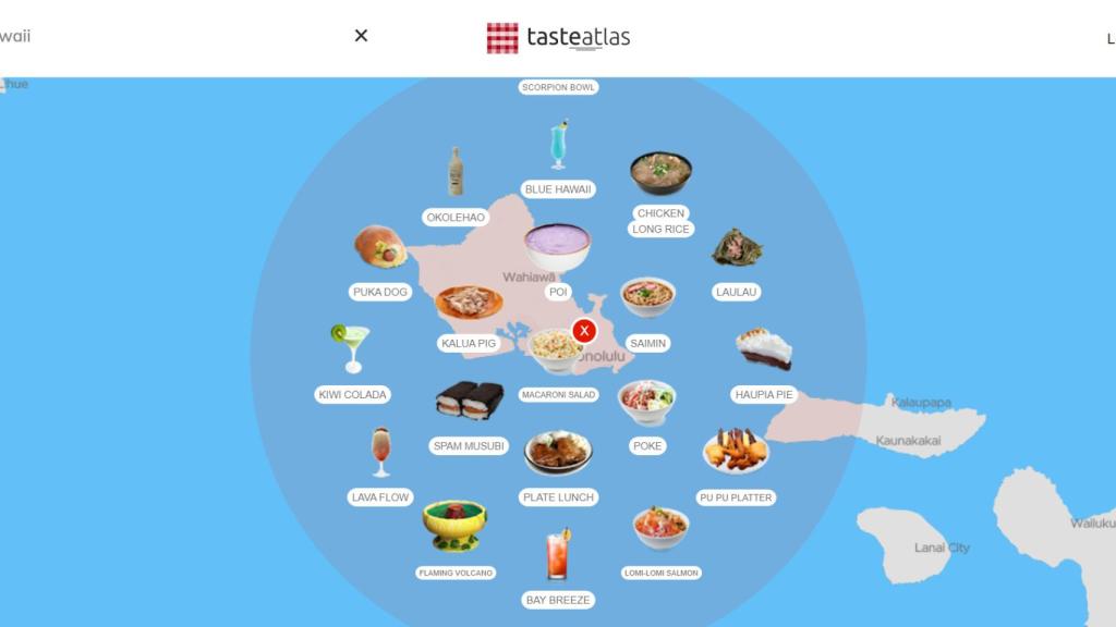 Mapa de gastronomía
