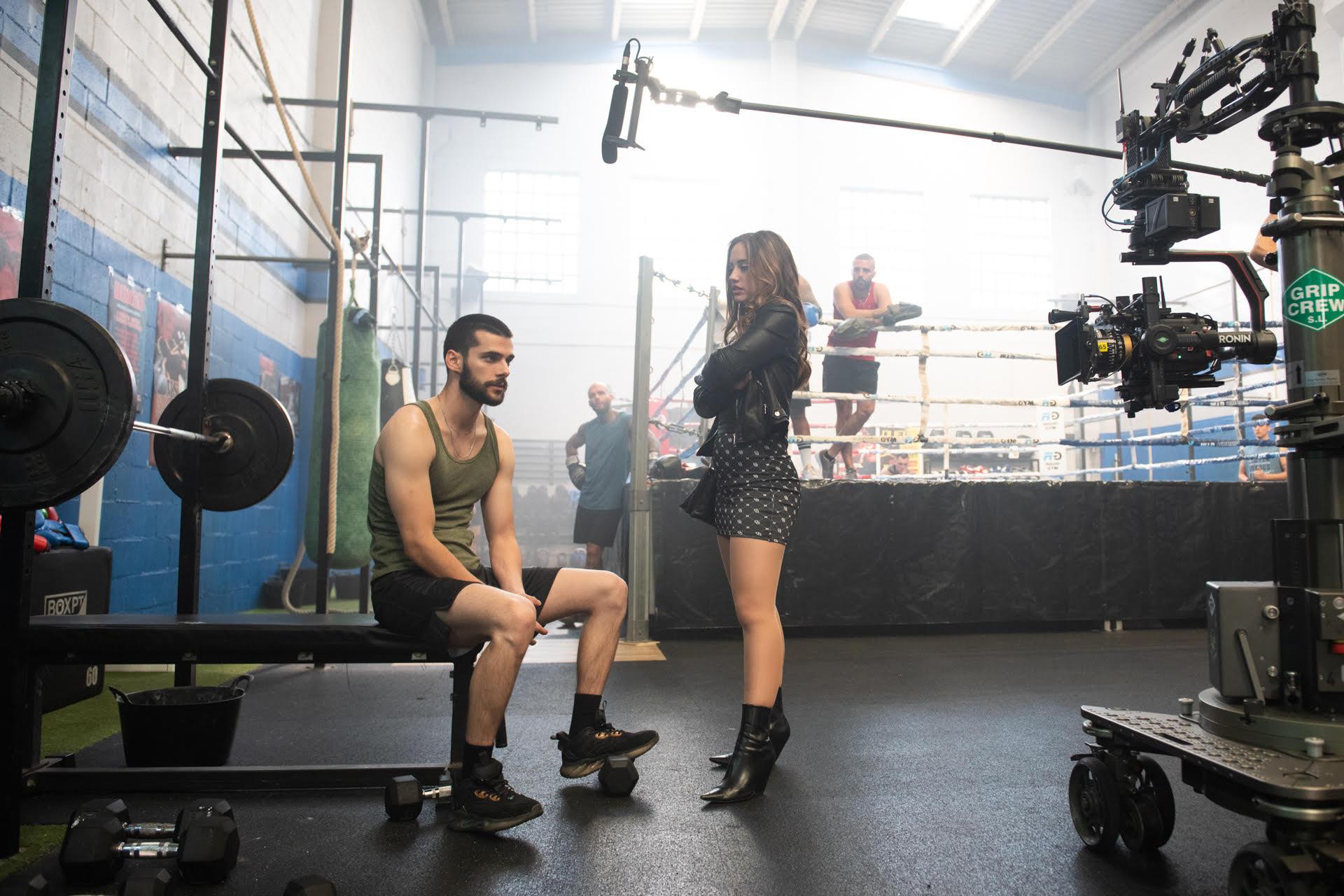 Un momento del rodaje de ‘Hasta el cielo’ (Jaime Olmedo)