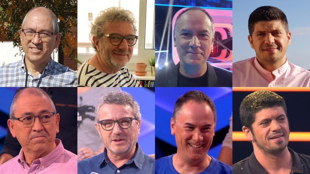 Los Lobos en la actualidad y durante su etapa en el concurso.