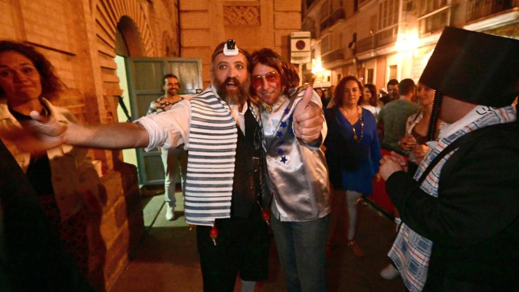 Jose Manuel Cossi y su amigo Ángel Gago.