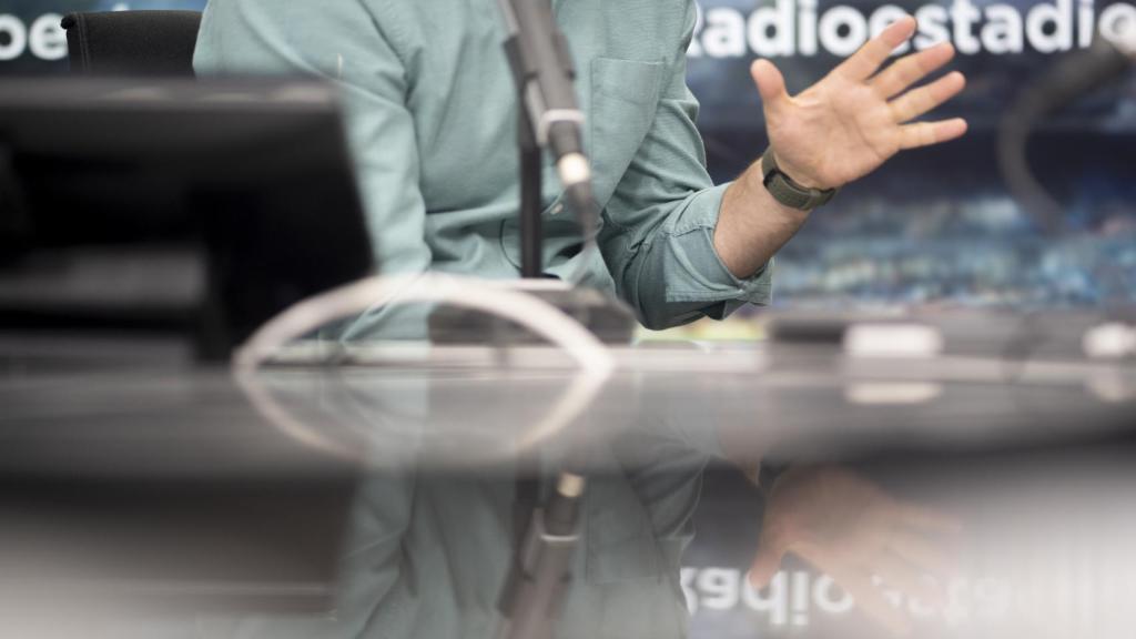 Edu García durante un momento de la entrevista con EL ESPAÑOL.