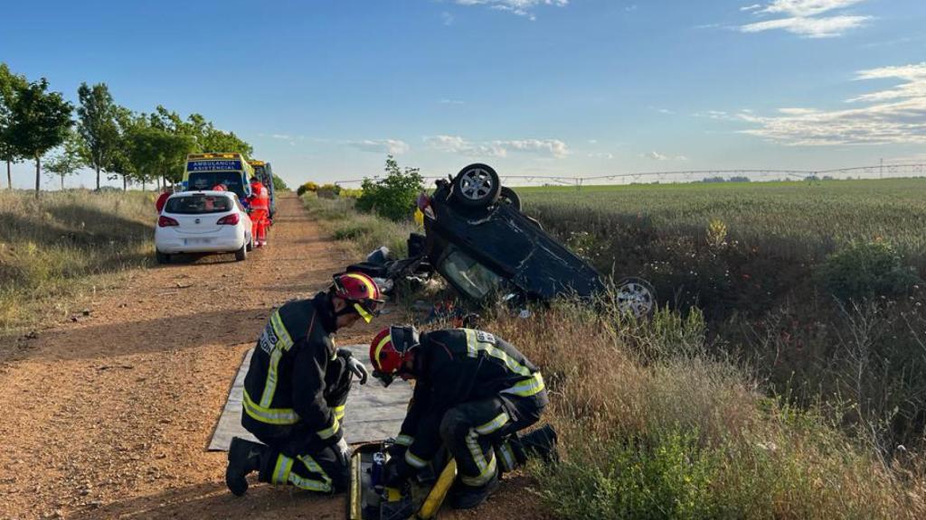 Accidente en Villaornate (León)