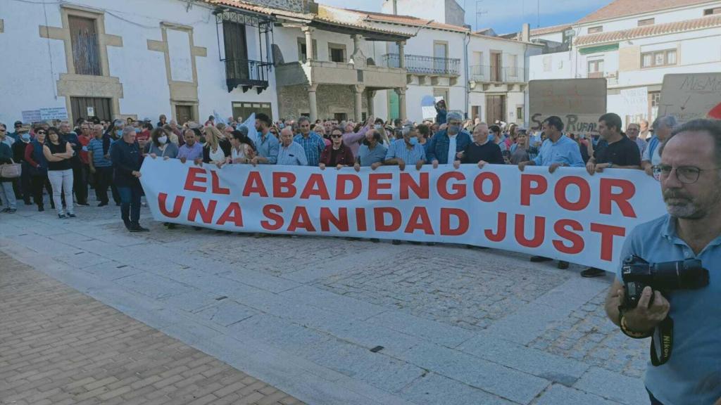 Manifestación en Lumbrales por una sanidad digna