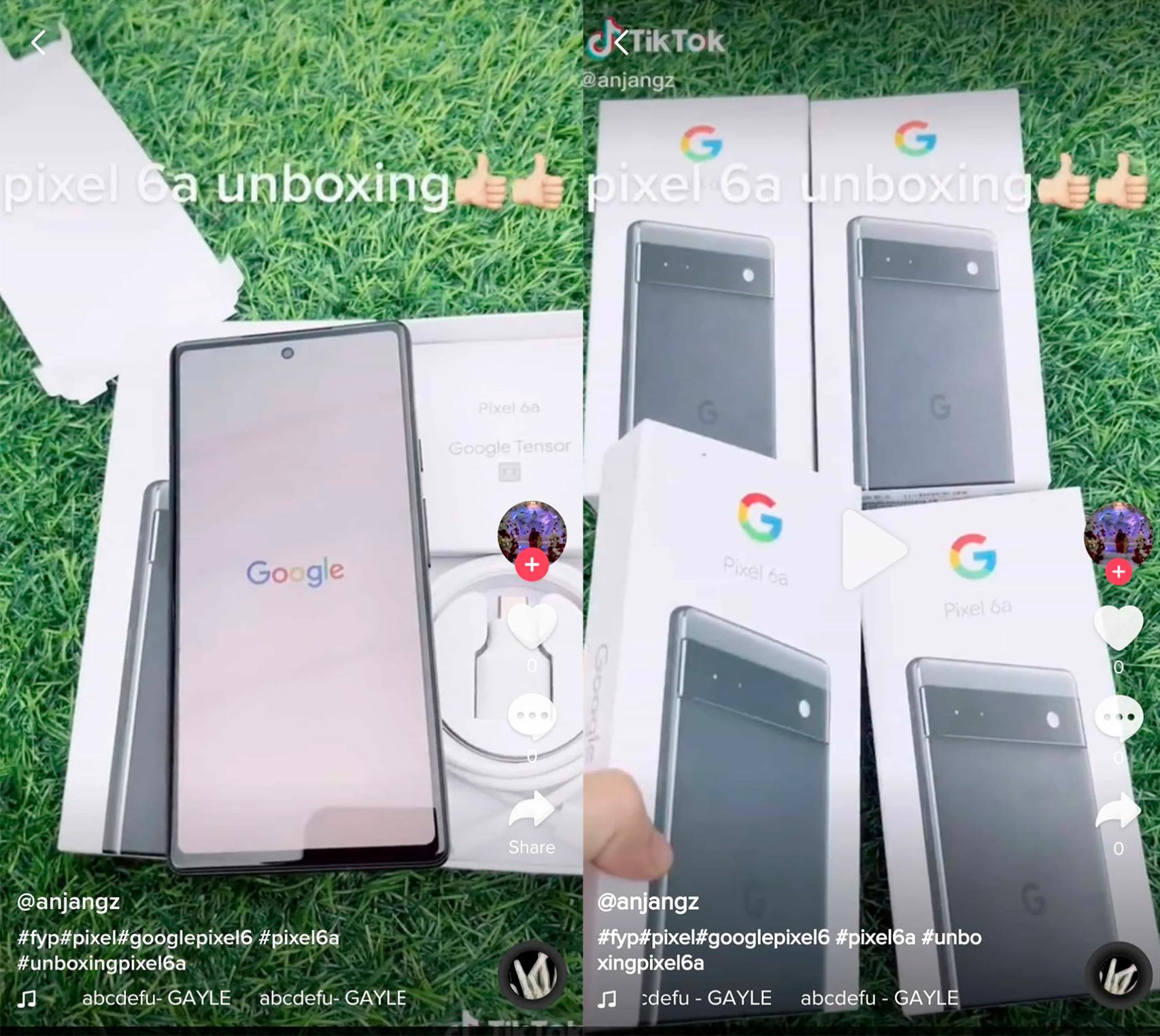 Unboxing del Pixel 6a
