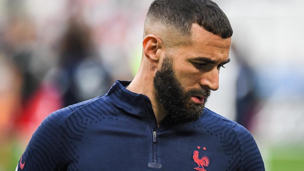 Karim Benzema, con la selección de Francia