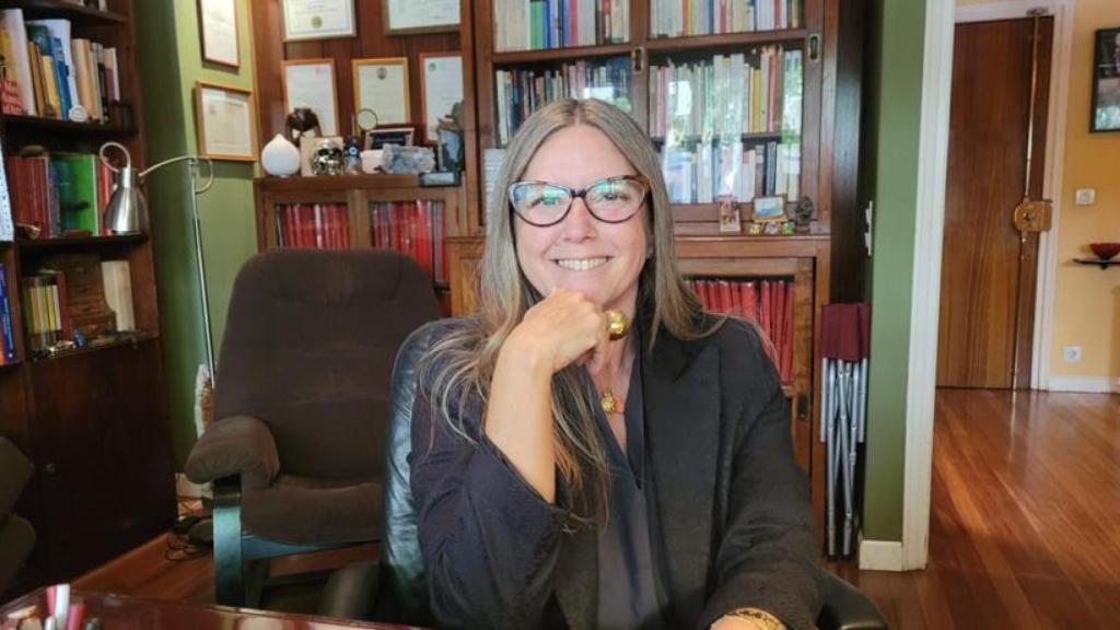 Deborah Calvo en una videoconferencia.