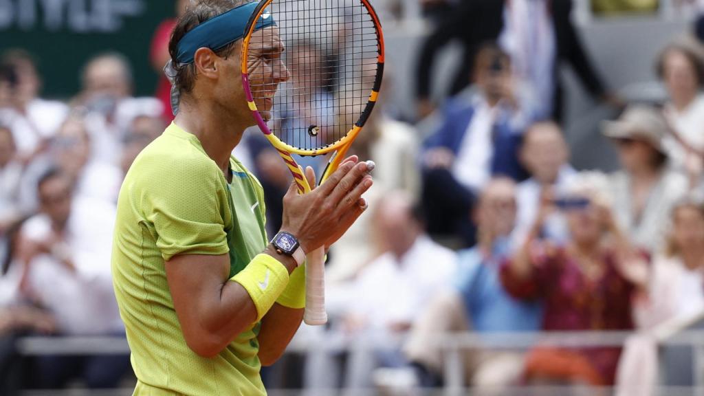 Rafa Nadal, incrédulo.