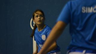 Miriam Fernández durante el juego