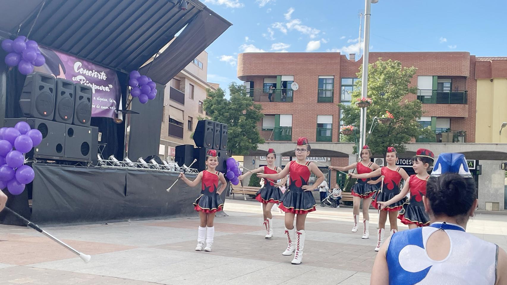Celebración de la jornada 'Carbajosa por la igualdad', este sábado.