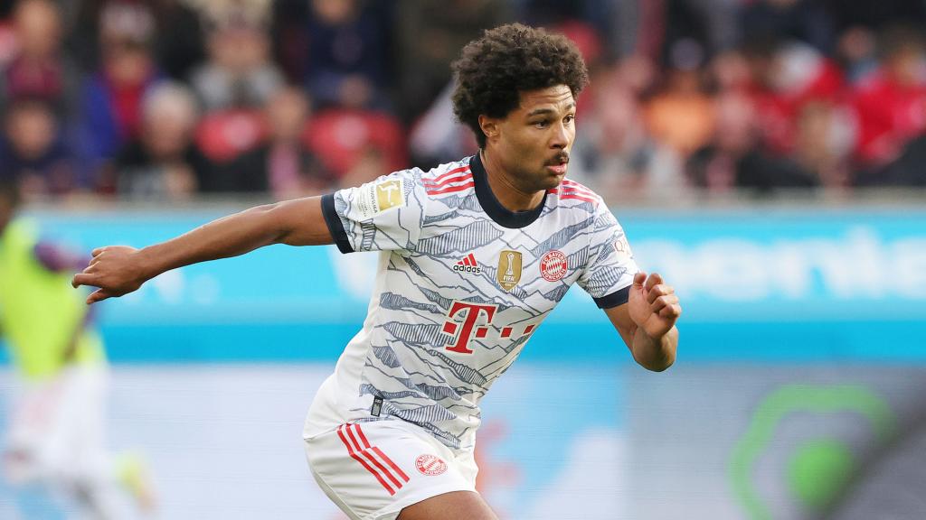 Serge Gnabry, en un partido del Bayern Múnich de la temporada 2021/2022