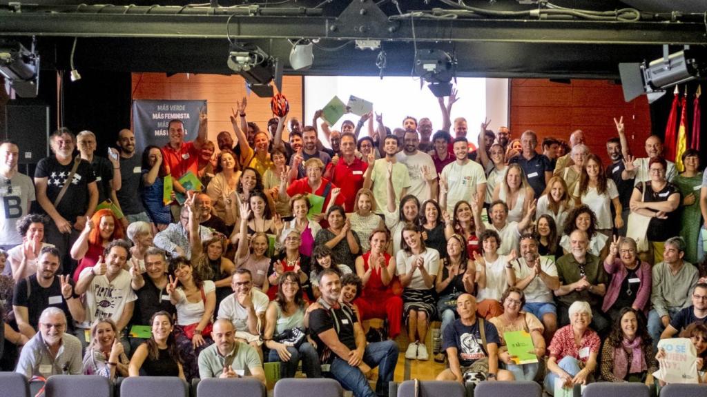 Imagen del encuentro de Más Madrid con sus simpatizantes el pasado sábado.