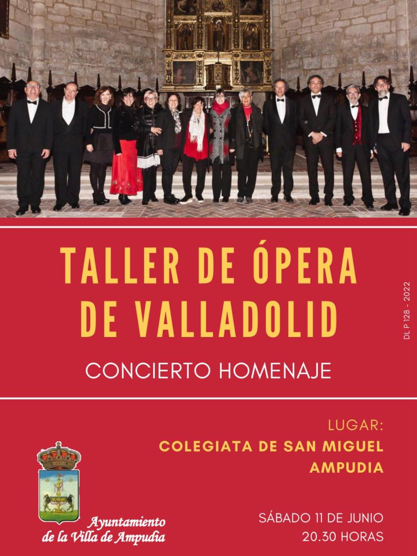 Cartel taller de opera en Ampudia