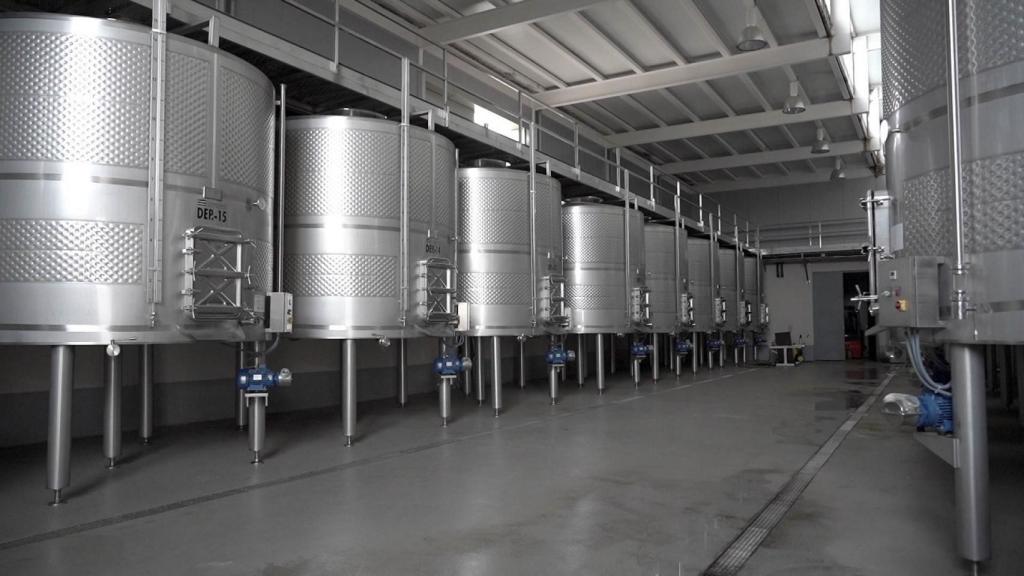 Una imagen interior de la bodega