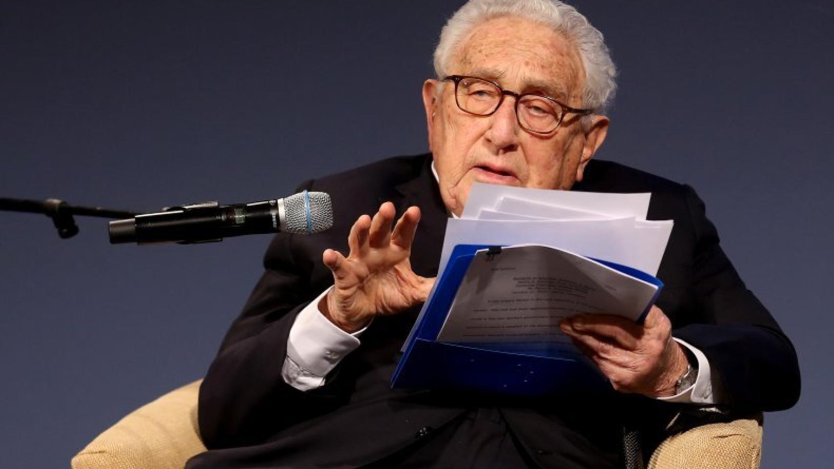 El ex secretario de Estado norteamericano Henry Kissinger durante el New Economy Forum 2019 en Beijing.