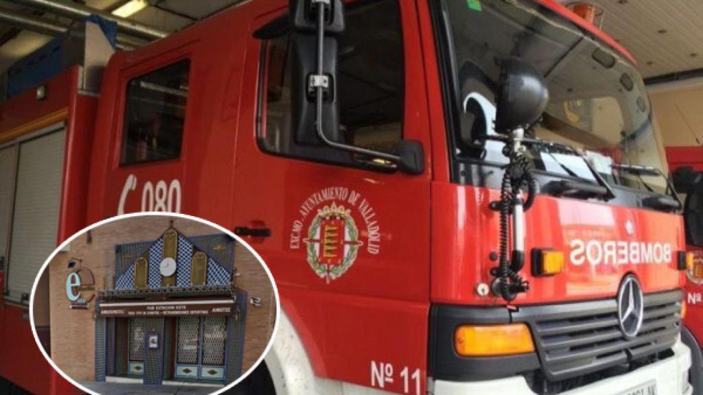 Incendio en una establecimiento de la calle Juan García Hortelano de Valladolid