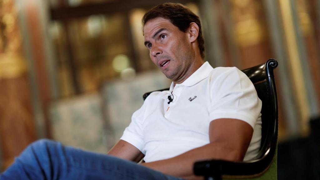 Nadal, durante la entrevista con EL ESPAÑOL
