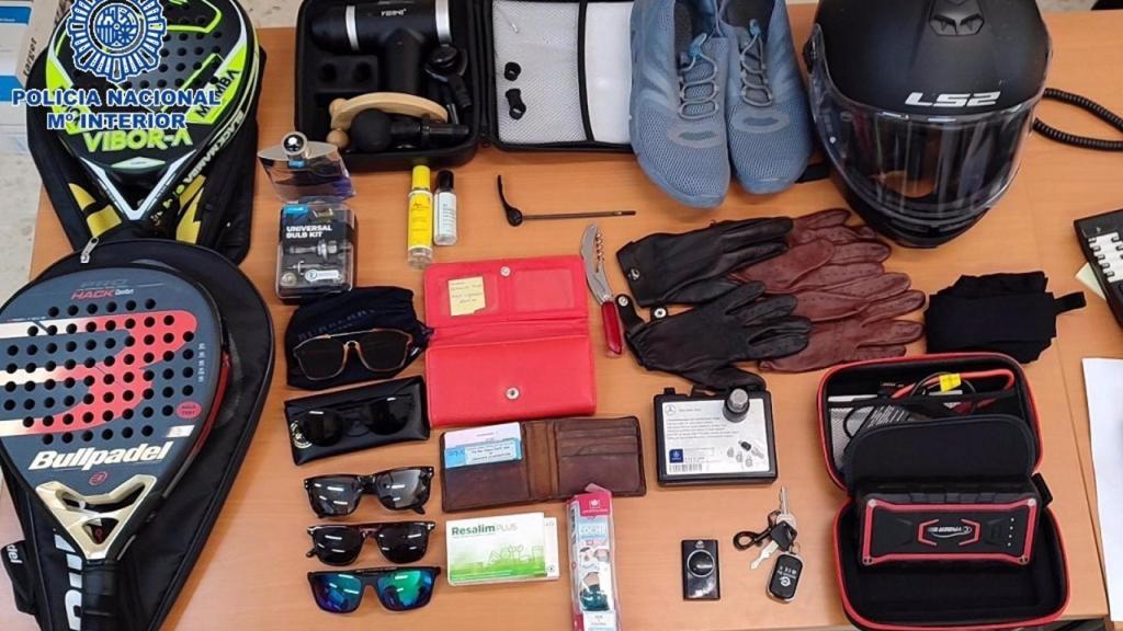 Los efectos que habían robado.