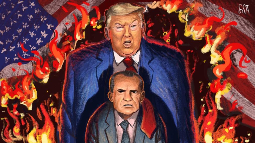 Trump y Nixon.