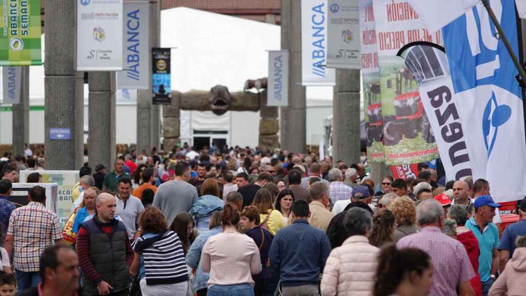 Asistentes a la Abanca Semana Verde de Galicia celebrada en Silleda.