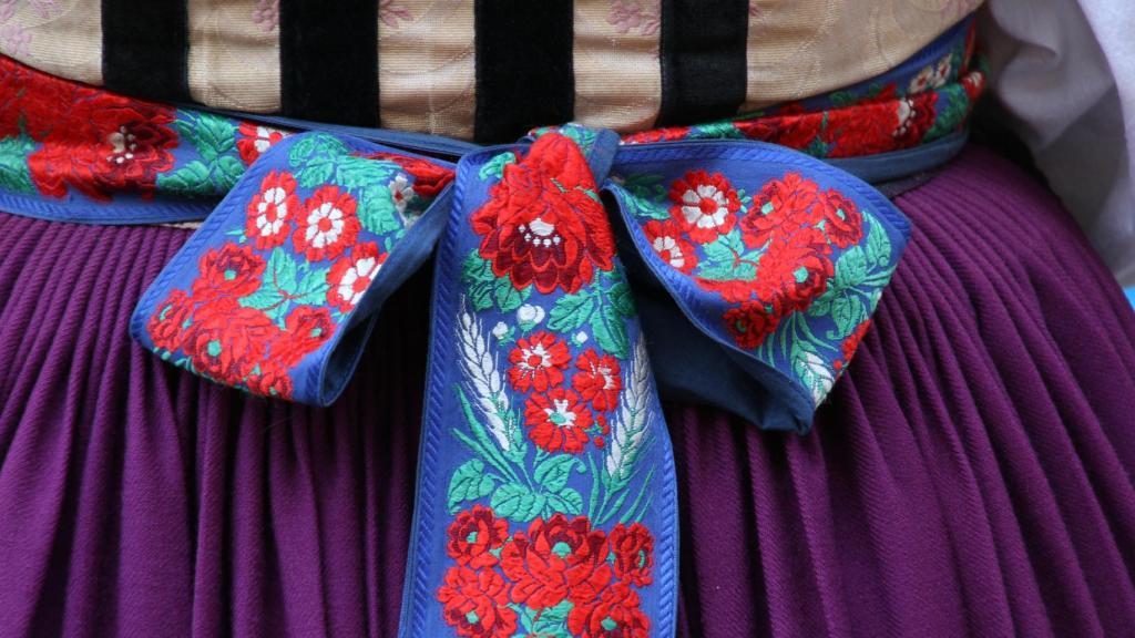 Detalle de una prenda del desfile de Dolce & Gabbana.