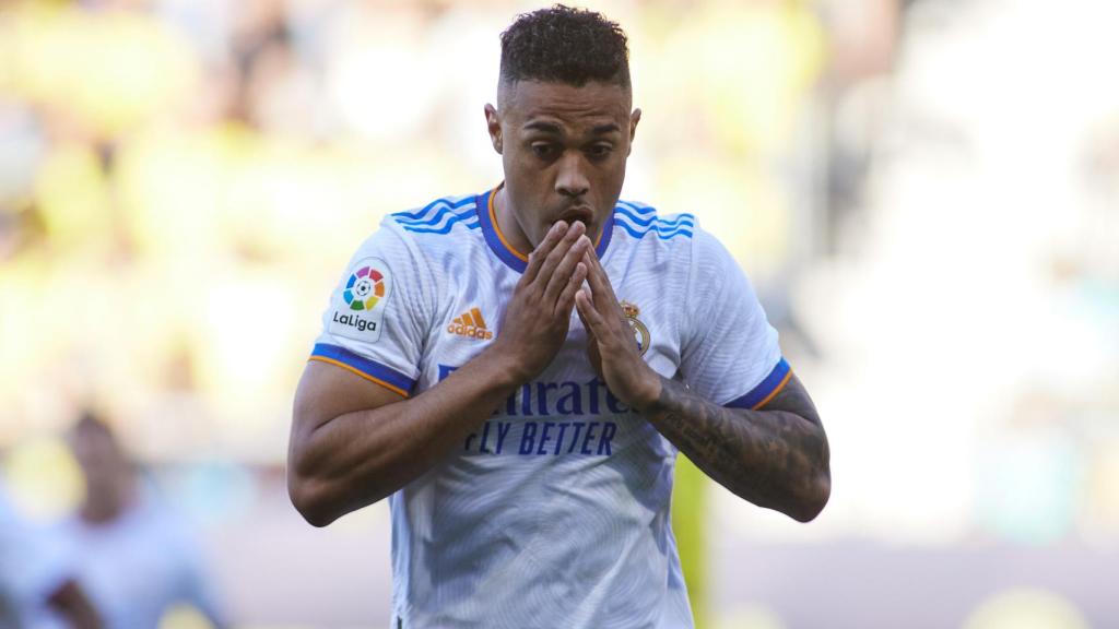 Mariano Díaz, en un partido del Real Madrid de la temporada 2021/2022