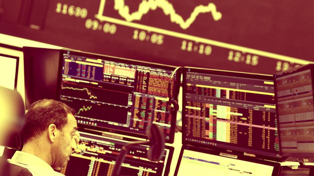 Inversor en la Bolsa de Fráncfort.