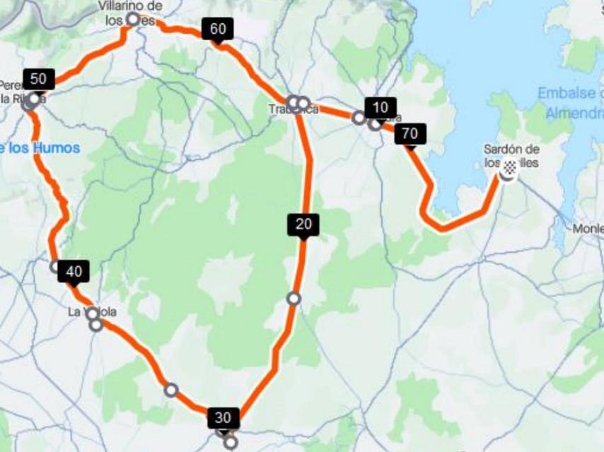 Plano del I Trofeo Ayuntamiento de Sardón de los Frailes