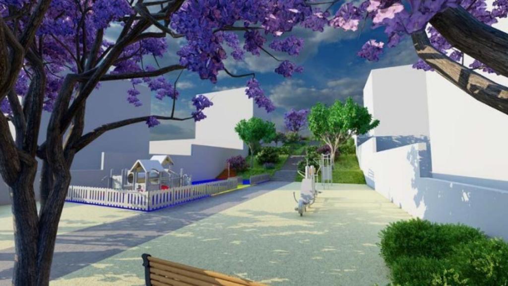 Otra de las imágenes del diseño previsto para la recuperación del solar.