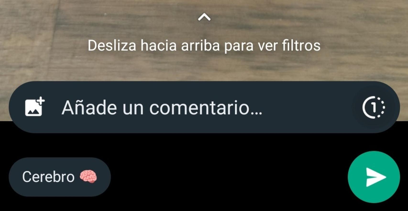 Botón de enviar una sola vez en WhatsApp