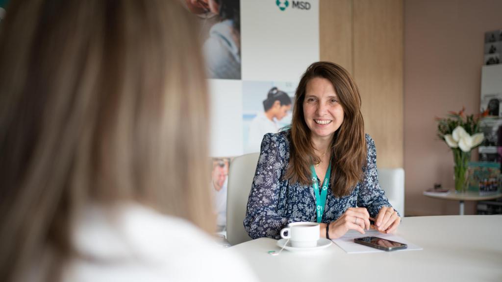 Ana Argelich durante la entrevista.