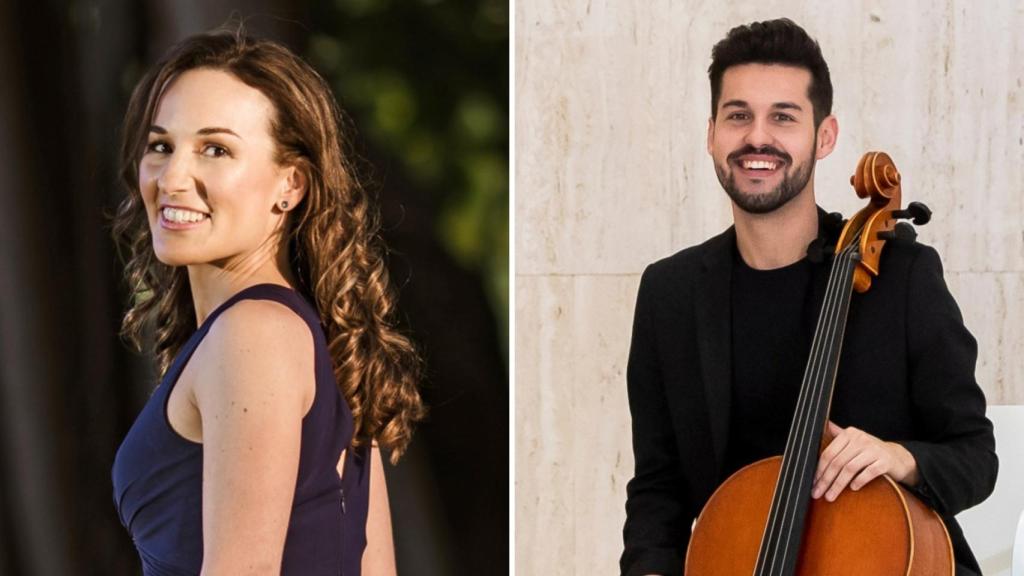 La pianista Victoria Marco y el violonchelista Miguel Ángel Ros, componentes de Concorda Dúo.