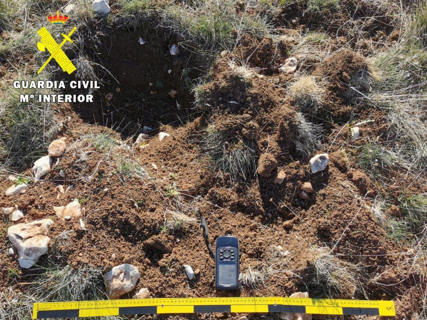 Ubicación del lugar en el que se produjo el supuesto expolio de patrimonio histórico en Burgos.