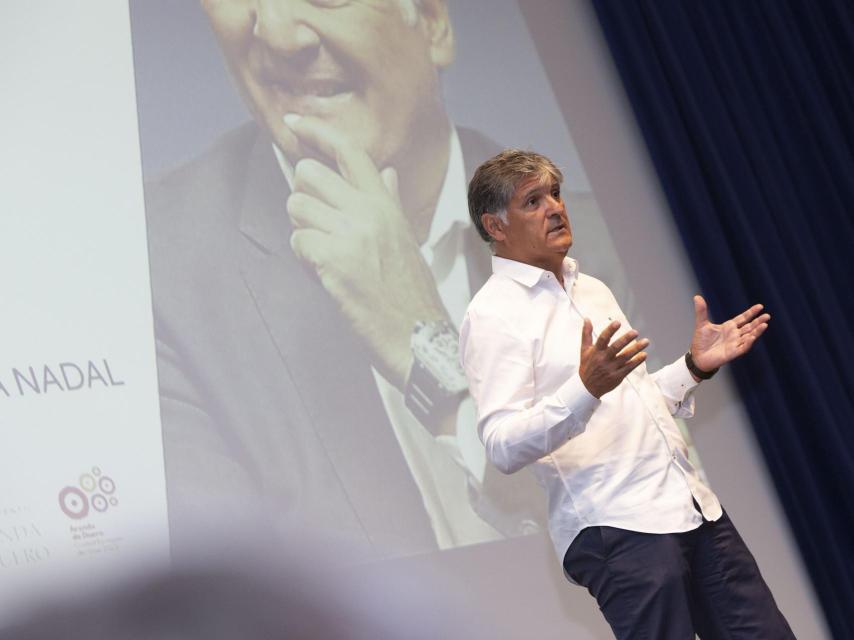 El entrenador Toni Nadal, este miércoles en Aranda de Duero.