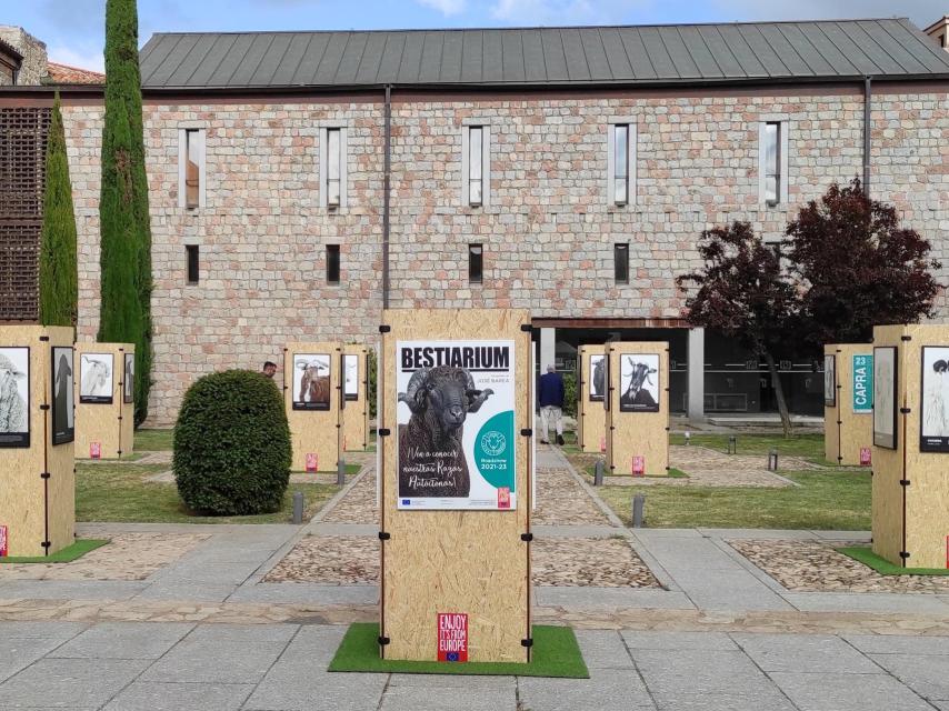 Un ejemplo de la exposición trashumante del fotógrafo José Barea, en la provincia de Soria.