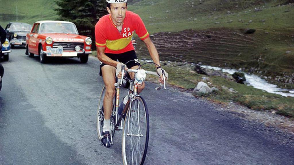 El exciclista español Julio Jiménez durante una carrera