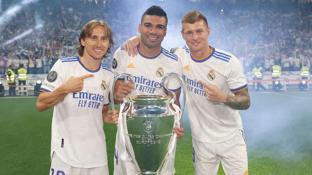 Luka Modric, Casemiro y Toni Kroos