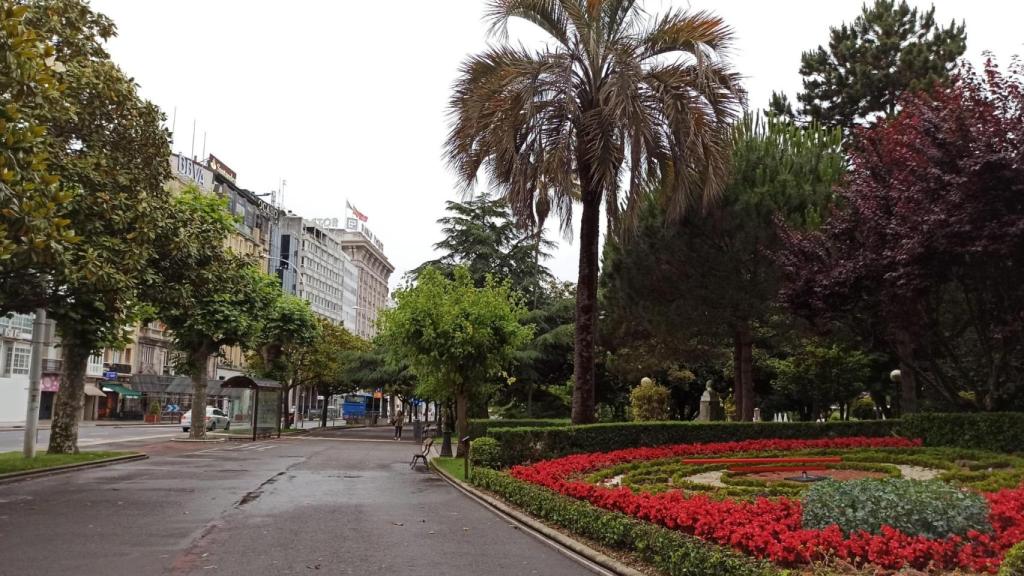 Los jardines de Méndez Núñez de A Coruña.