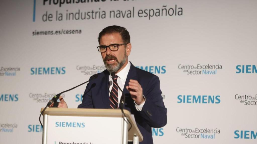 El alcalde, Ángel Mato, durante su intervención.