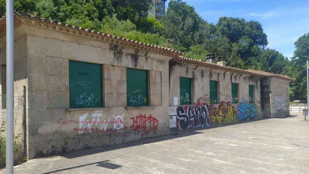 Edificio sin uso en la ETEA.