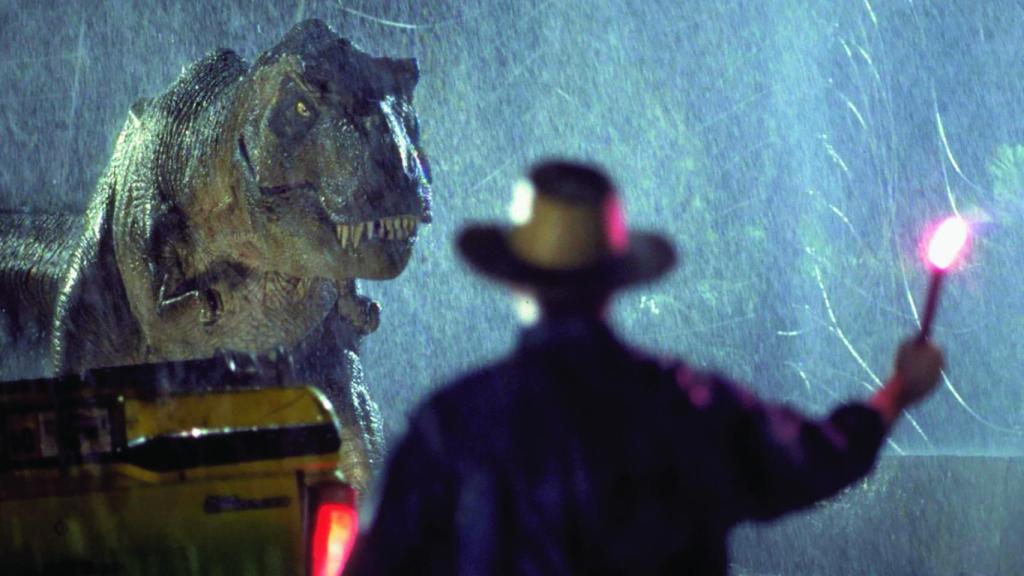 Un momento de 'Parque jurásico', con la que Steven Spielberg hizo historia en 1993