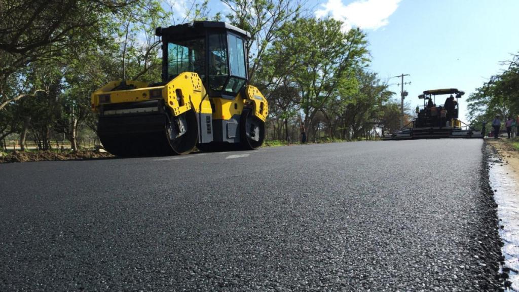 Aslfato realizado con neumático reciclado.
