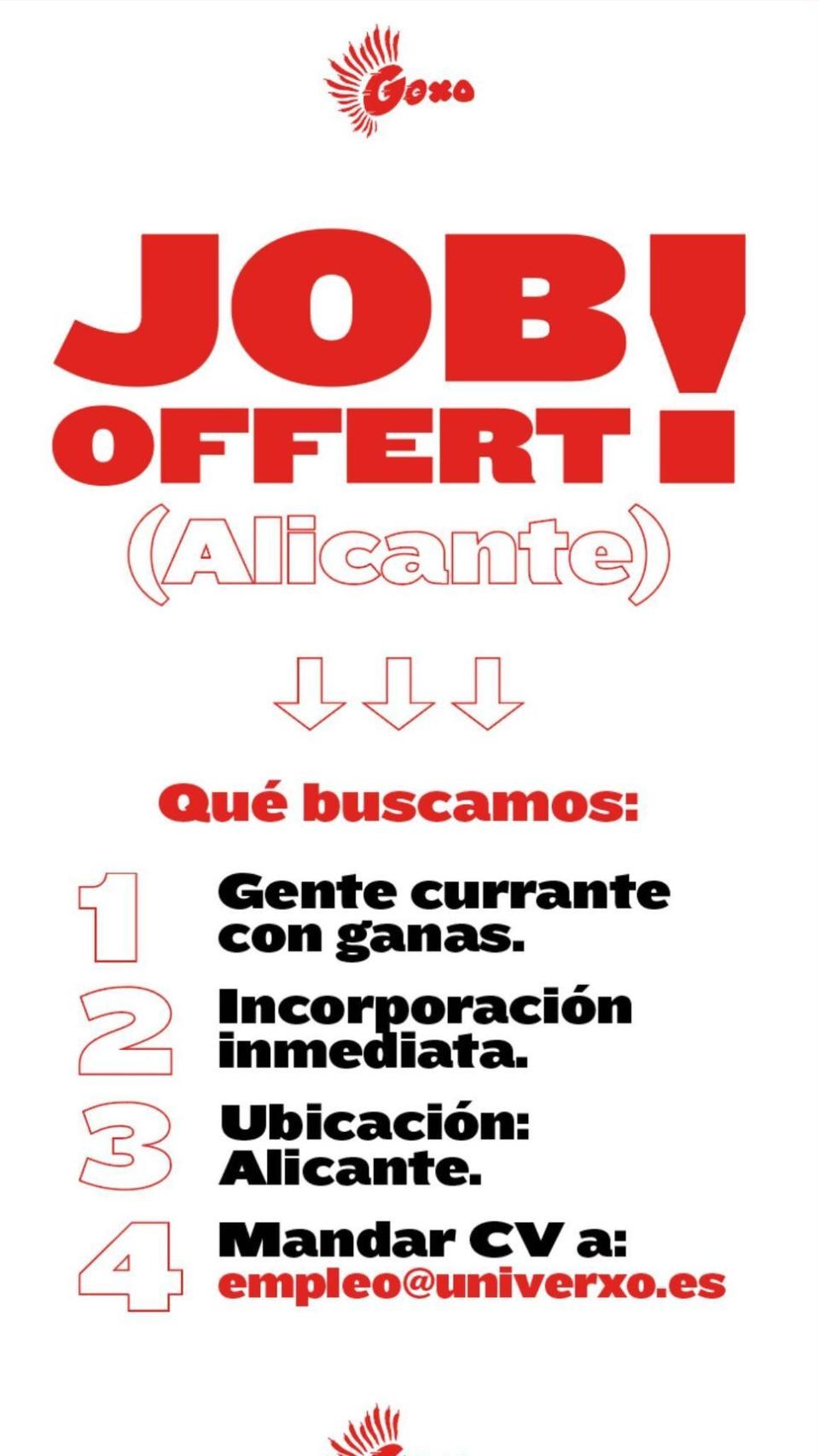 El segundo anuncio publicado recientemente.