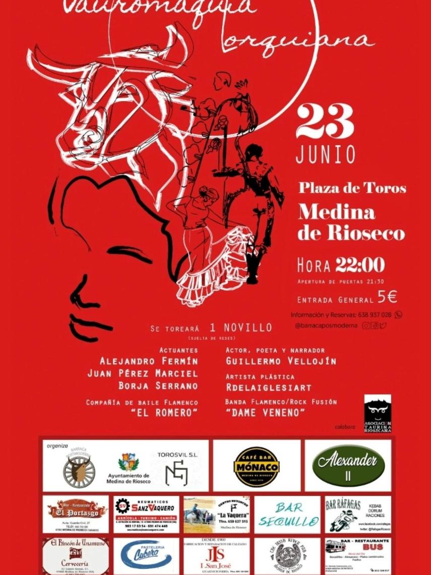 Cartel Rioseco Tauromaquia Lorquena