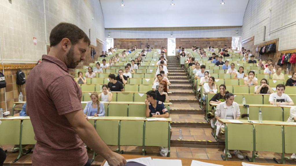 Prueba de la EvAU en Aragón.