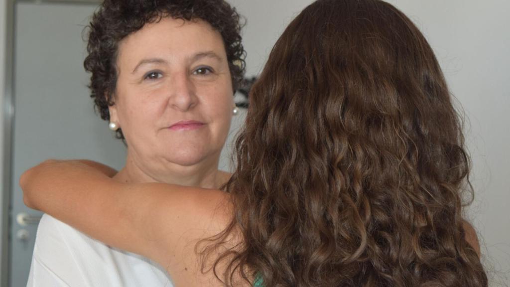 María Salmerón y su hija Miriam Ruiz.