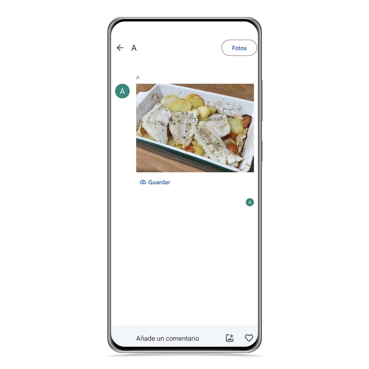 Compartir foto en Google Fotos