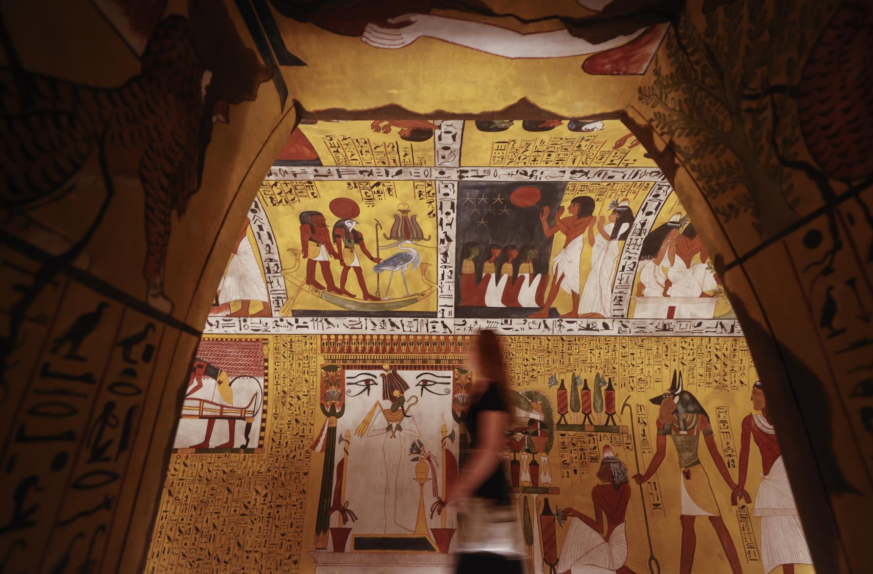 Reconstrucción de la tumba de Sennedjem.