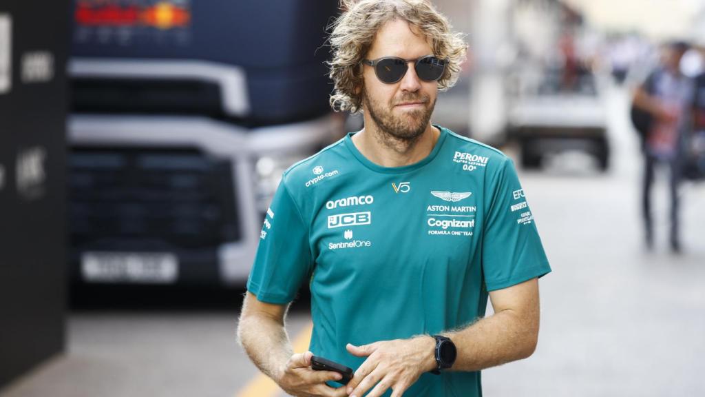 Sebastian Vettel en el paddock del Gran Premio de Mónaco
